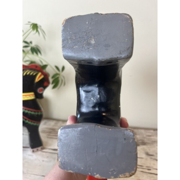 Vintage Hand Painted Lacquered Russian Folk Art Wood Horses Set Figurines USSR - Picture 10 of 12